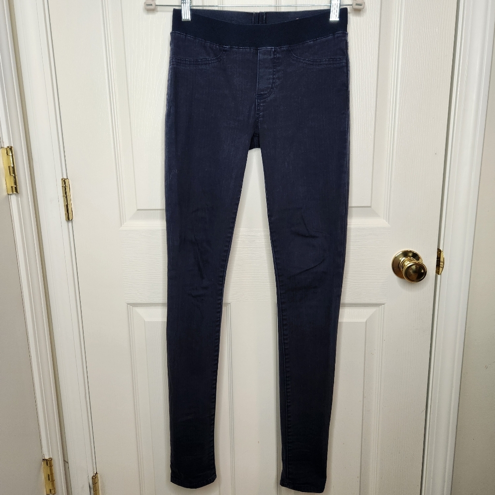 Tory Burch Navy Blue Jean Leggings Jeggings Skinny Size 24 - Picture 2 of 7